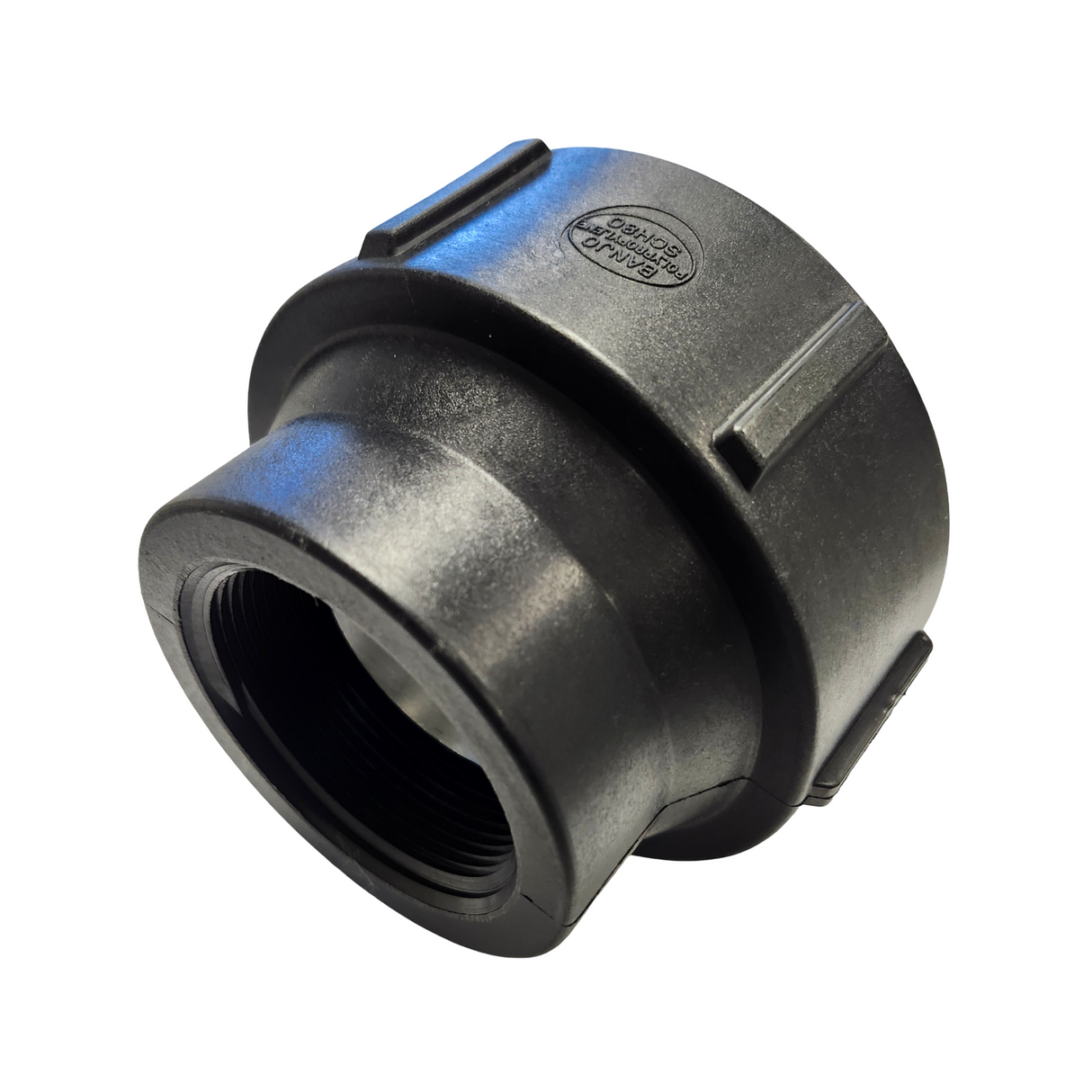 Banjo Black Poly Pipe Reducer Coupling 3" FNPT X 2" FNPT - RC300-200