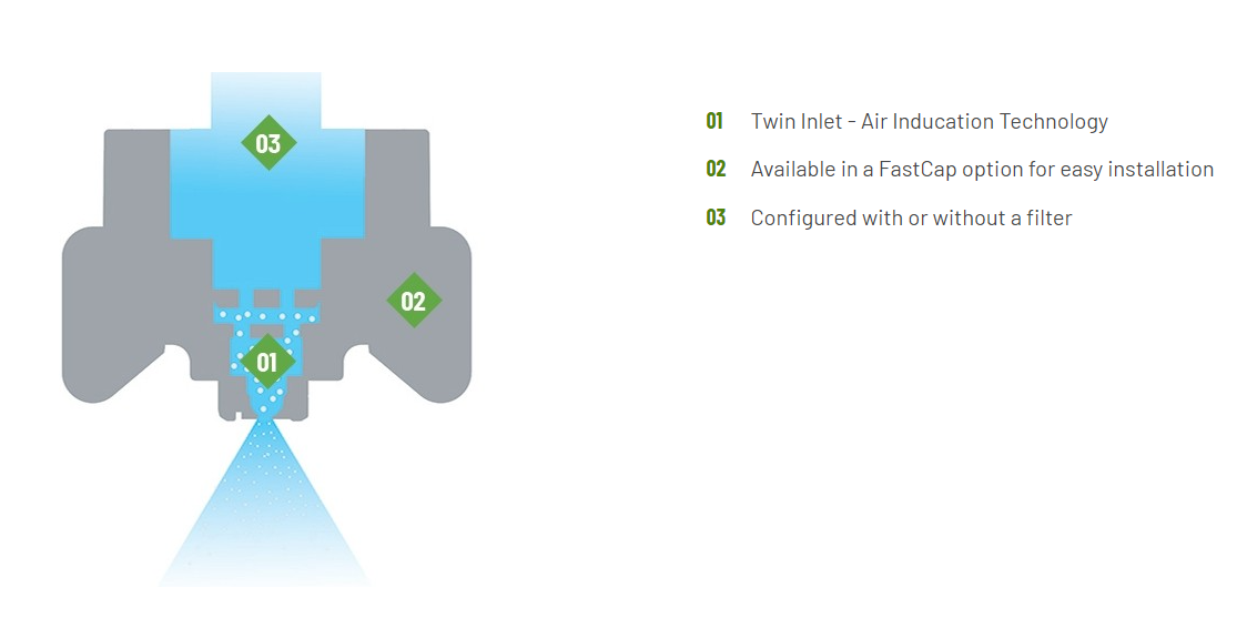 Hypro Ultra Lo-Drift 120° Degree Spray Tip, Yellow - FC-ULD120-02