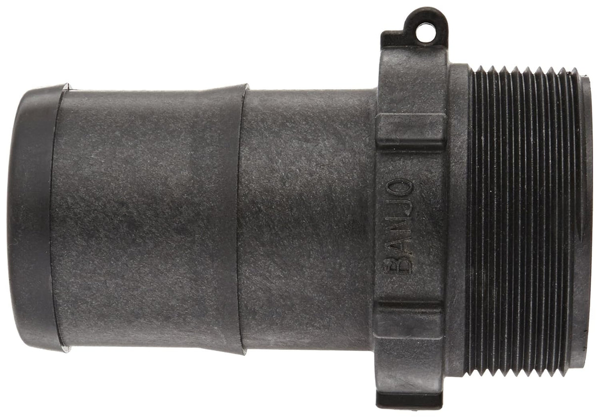 Banjo Poly Hose Fitting Adapter 3" Male Thread X 3" Hose Barb - HB300