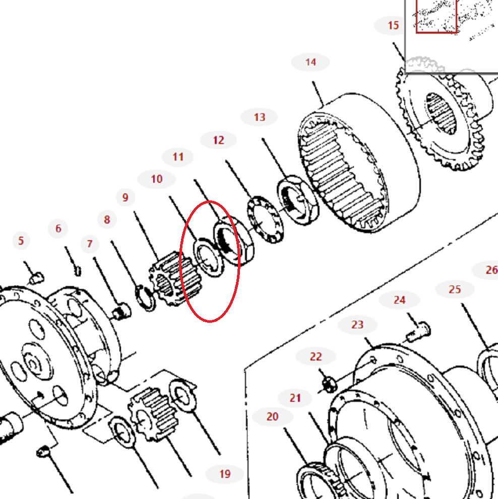 Agco Washer For Terragator Rear Axle 1664, 18XX, 2700, 2800, 8104/8144 - AG028792