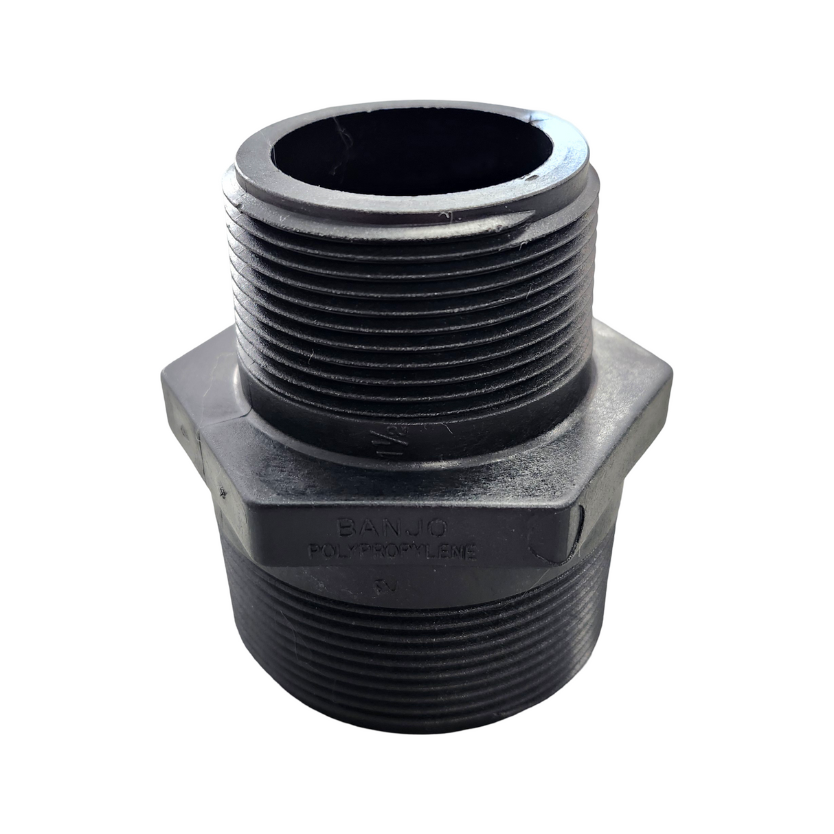 Banjo Poly Reducer Nipple Pipe Fitting 2" MNPT X 1-1/2" MNPT - RN200-150