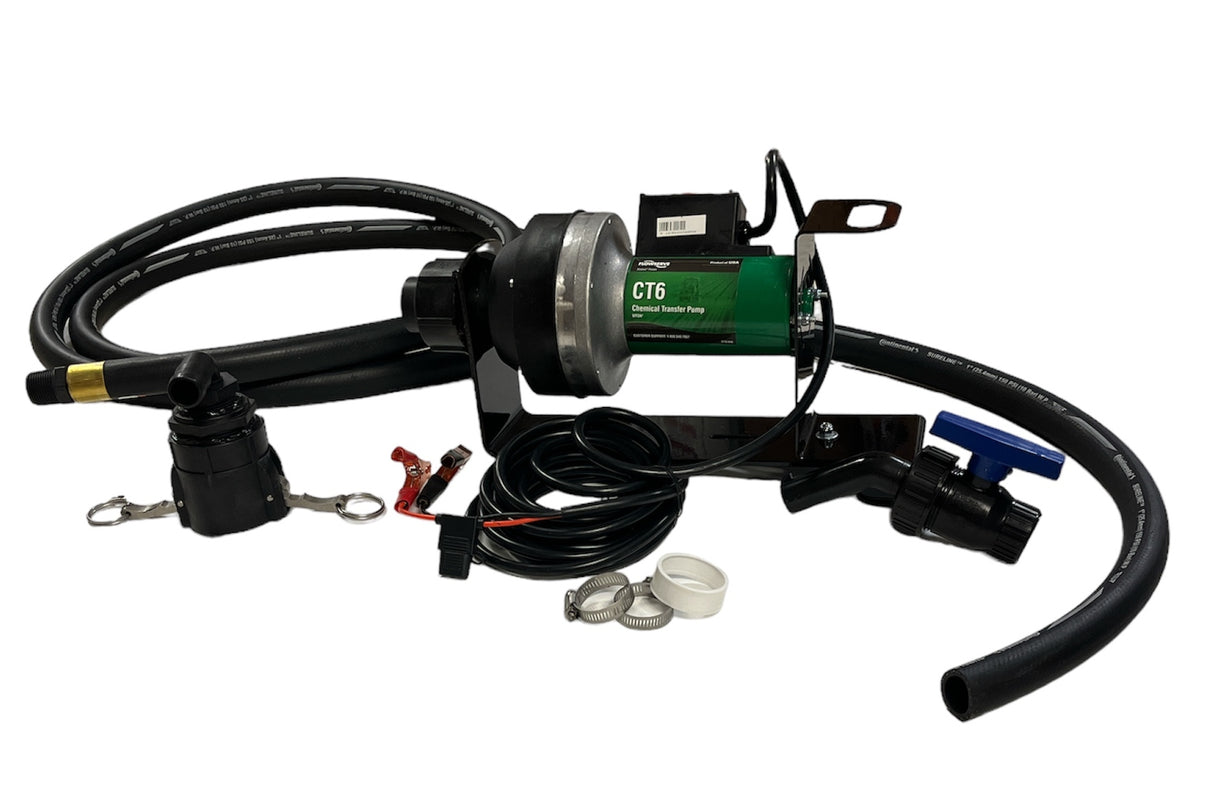 Flowserve IBC Caged System 12V Viton Chemical Pump with No Meter - CT6-1V5GA-001