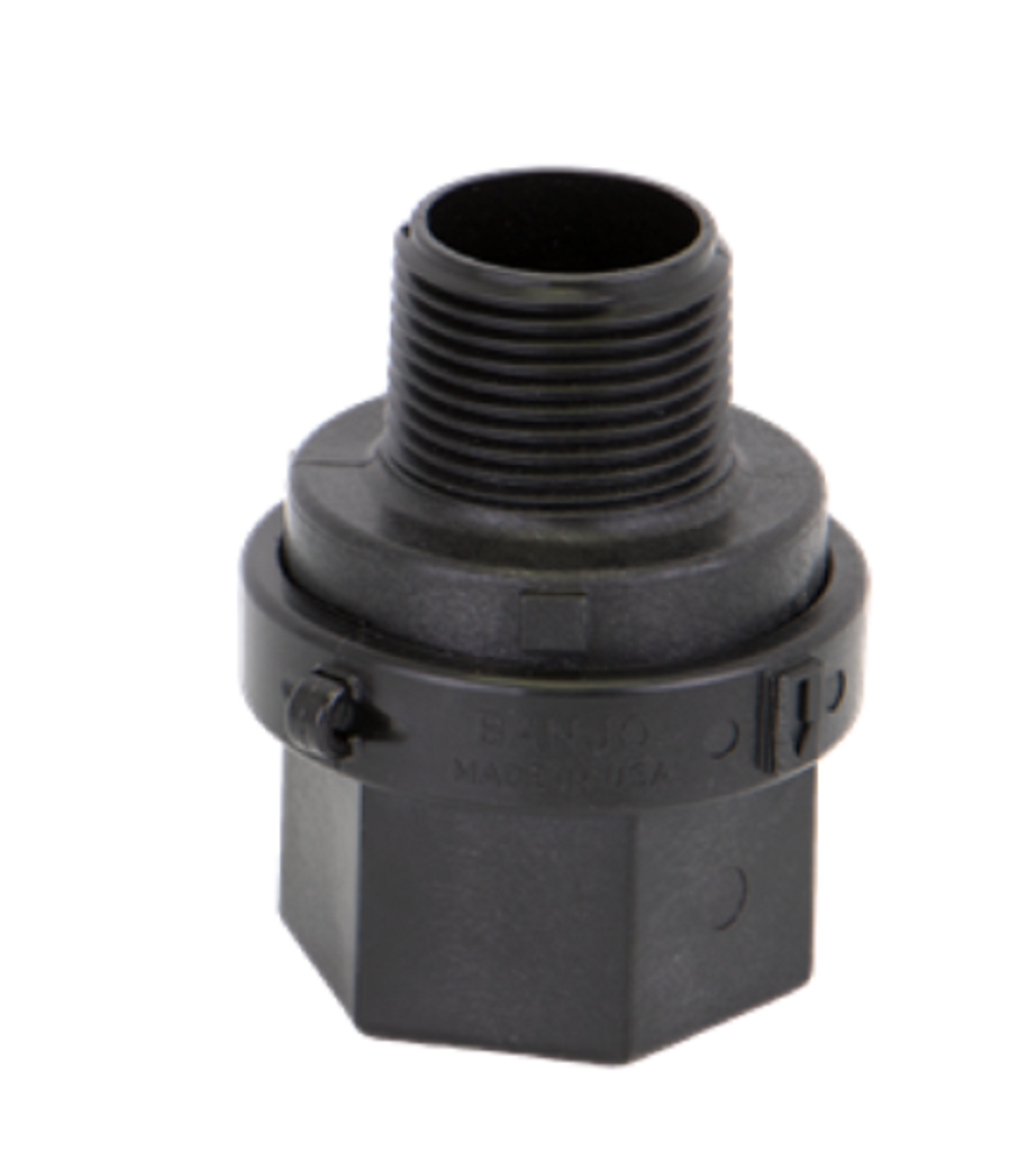 Banjo Polypropylene Check Valve 1" Male NPT X 1" Female NPT - CV100MT