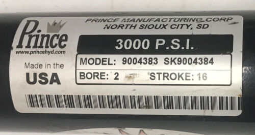 Top Air Sprayer 2X16 Hydraulic Cylinder For Outer Wing Fold, 3000 PSI - 9004383