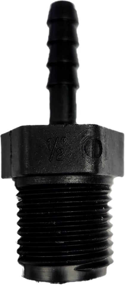 Banjo Poly Hose Fitting 1/2" Male Thread X 1/4" Hose Barb - HB050-025