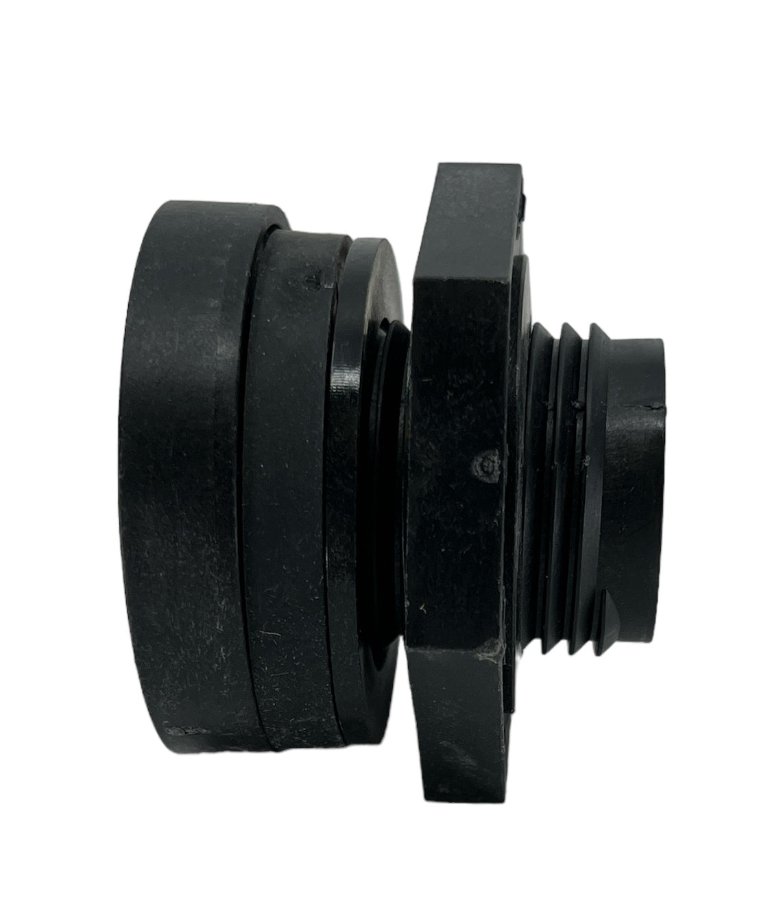 Ace Roto Mold Polypropylene Bulkhead 1/2" FPT, 1-1/4" Hole Required - 10058