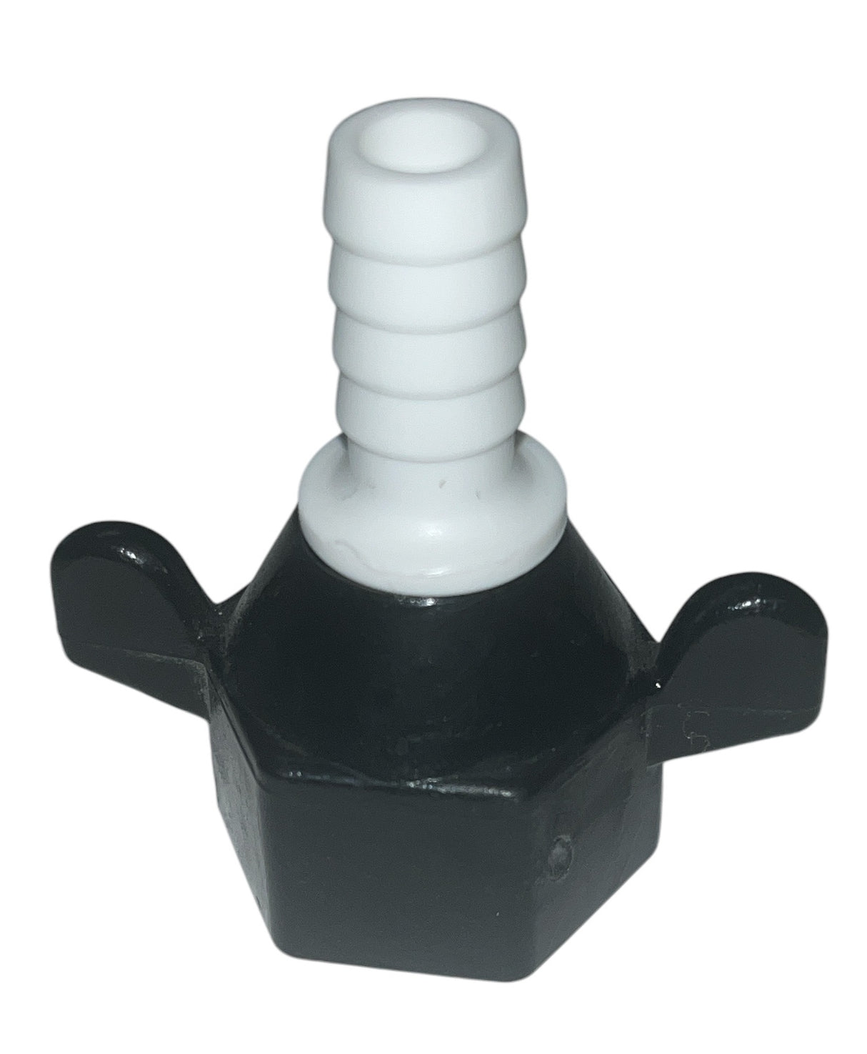 Shurflo Polypropylene Hex Swivel Straight 3/8" Barb x 1/2" FNPT - 234-2916