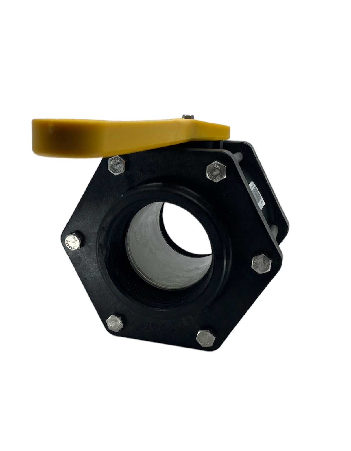 TerreMax Full Port Polypropylene Ball Valve 6 Bolt 3", Max PSI 100 - V300FPY