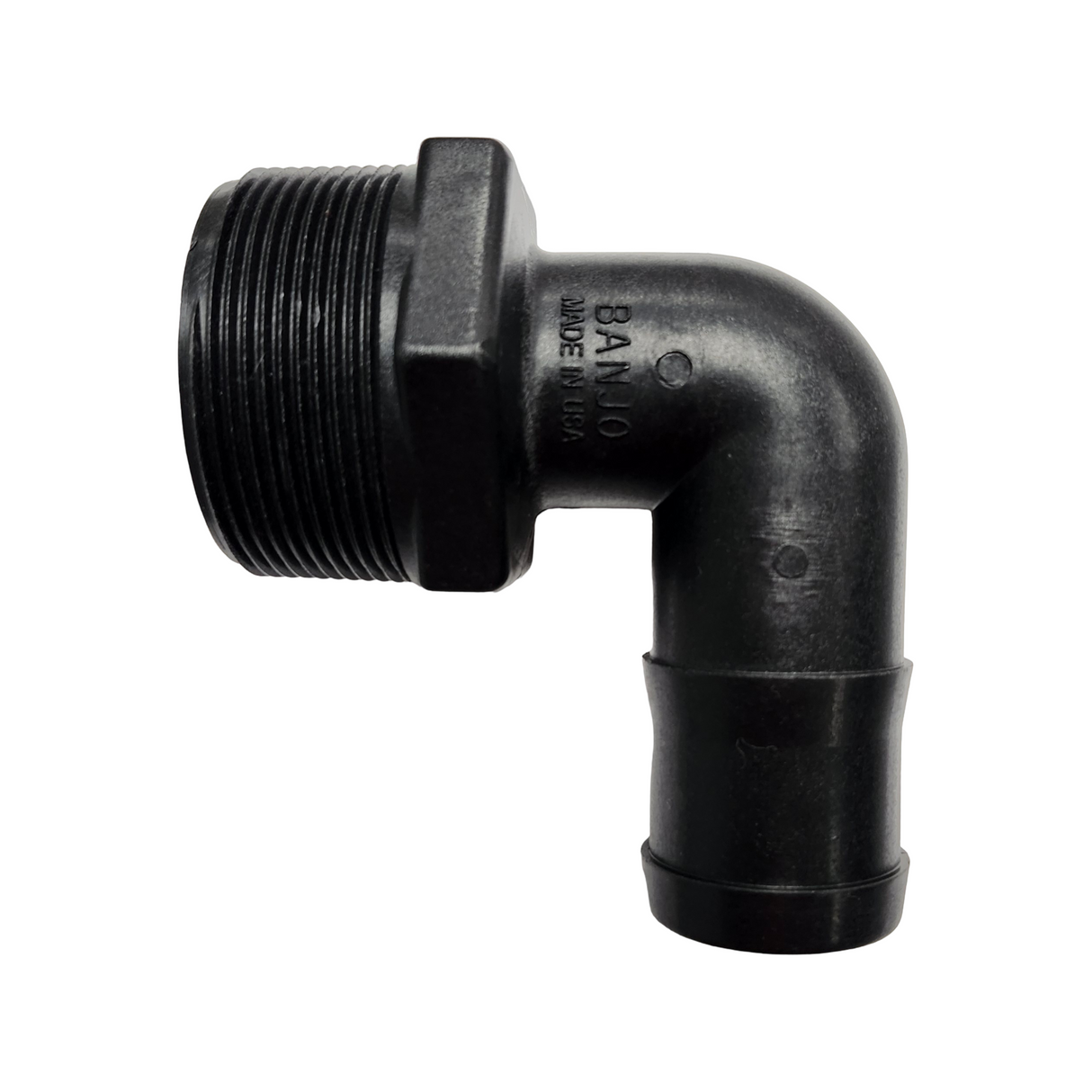 Banjo 90 Degree Hose Barb Fitting 2" MNPT X 1-1/2" Barb - HB200/150-90