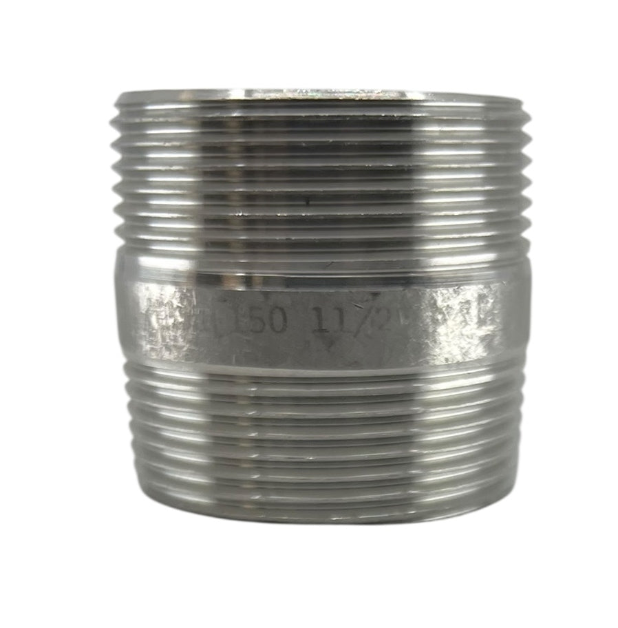 Hypro 304 Stainless Steel Nipple 1-1/2" MNPT X 1-3/4" Long- 7112134