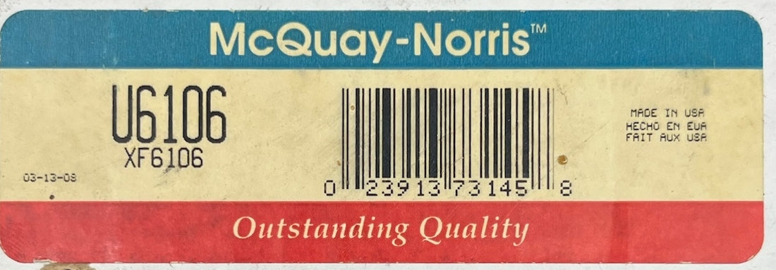 McQuay Norris Greaseable Universal Joint (U-Joint) With Screws And Lock Washers -U6106