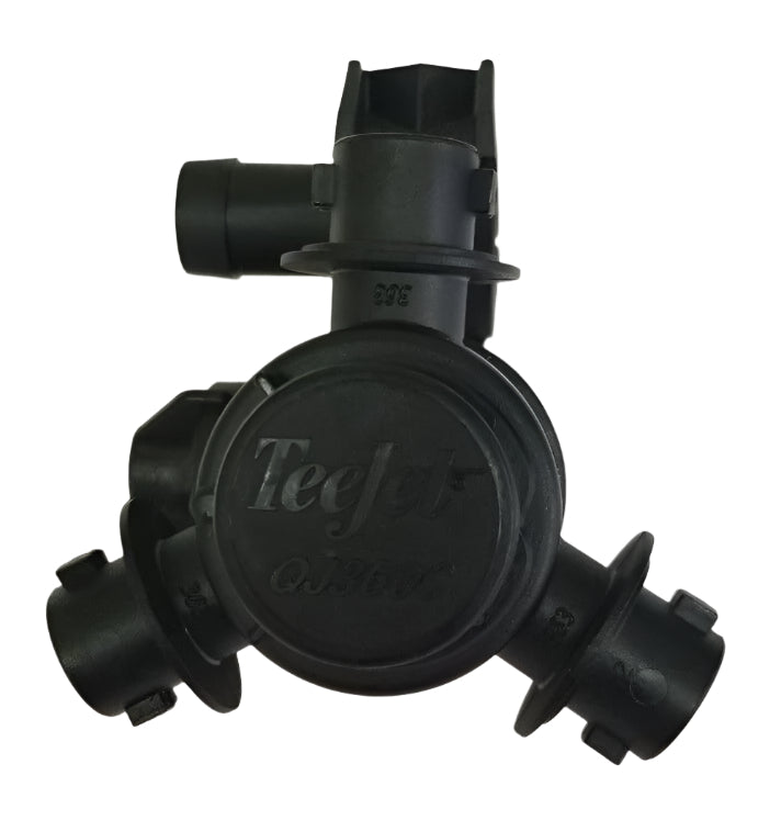 TeeJet 3 Outlet Nozzle Body Single Hose Shank 3/4" - QJ363C-750-1-NYB