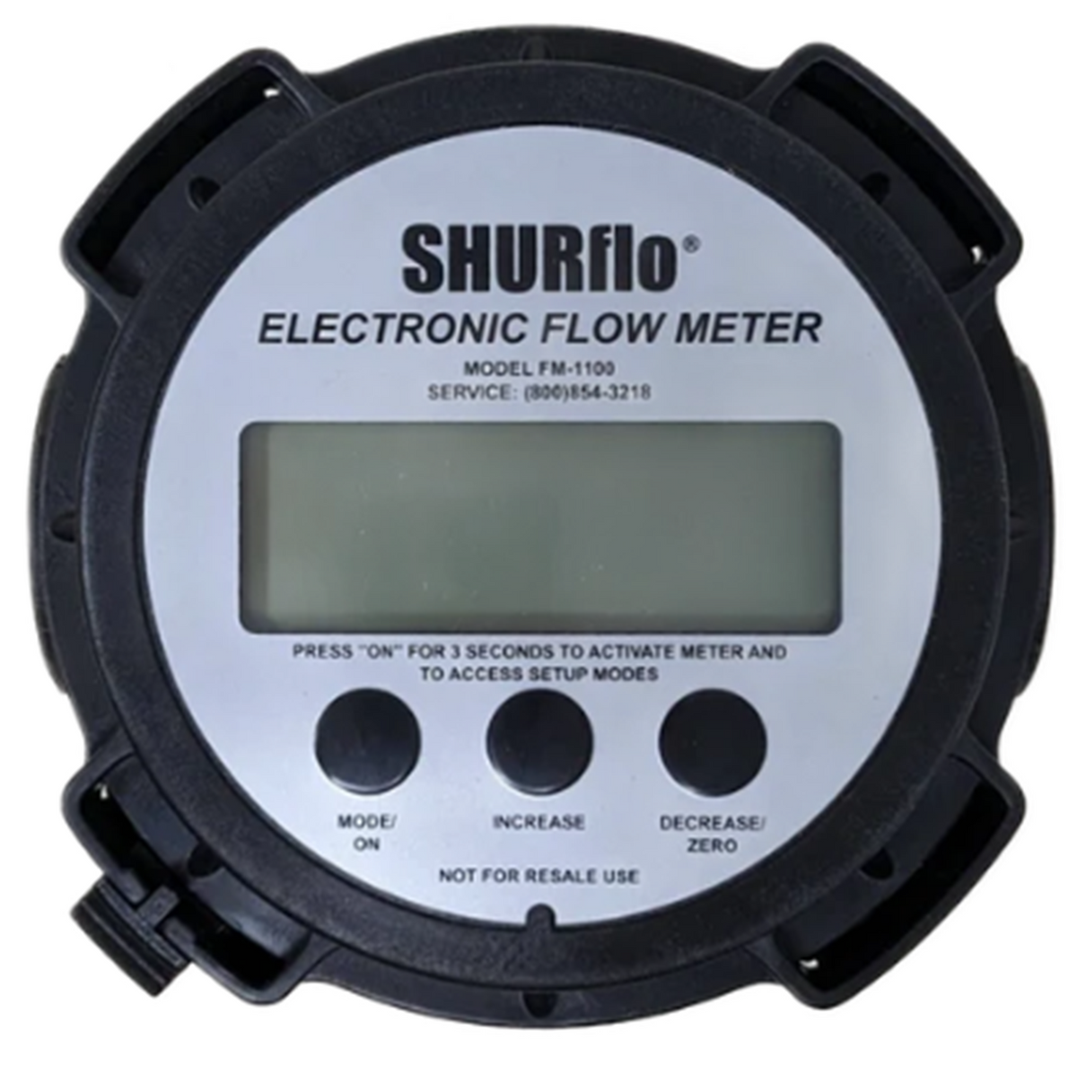 Shurflo Inline Electronic Flow Meter 1 to 20 GPM 1 Inch FNPT 120 PSI - FM-1100I