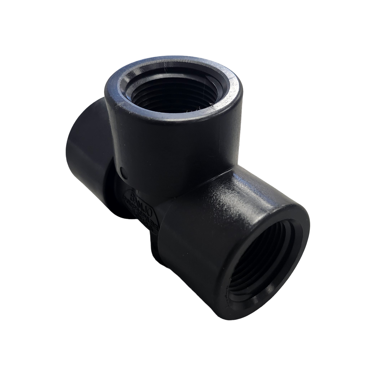 Banjo Poly Tee Fitting with Gauge Port 3/4" FNPT - TEG075