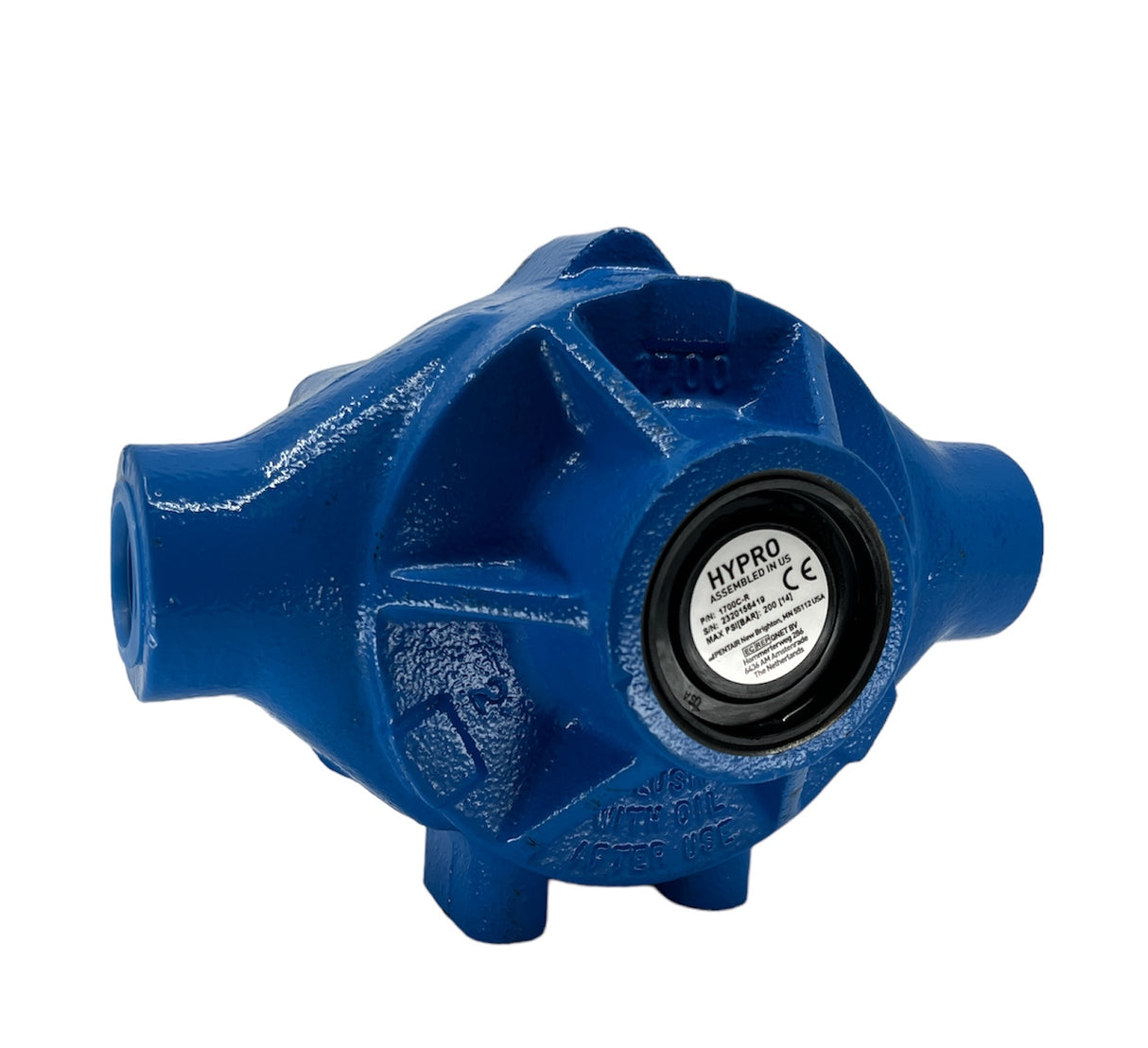 Hypro 45 GPM 5 Roller Pump 1" NPT Ports, 200 PSI, 15/16" Solid Shaft - 1700C-R