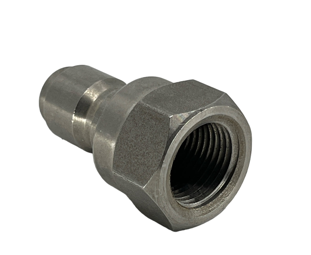 J.E. Adams Quick Disconnect Stainless Steel Plug 3/8" F, 4200 PSI - 7189P