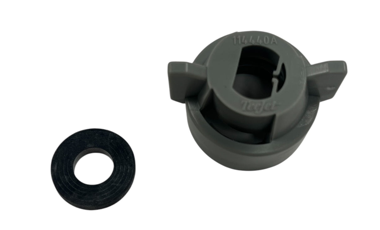 TeeJet Gray Spray Tip Quick Cap And Gasket Assembly - 114441A-9-CELR
