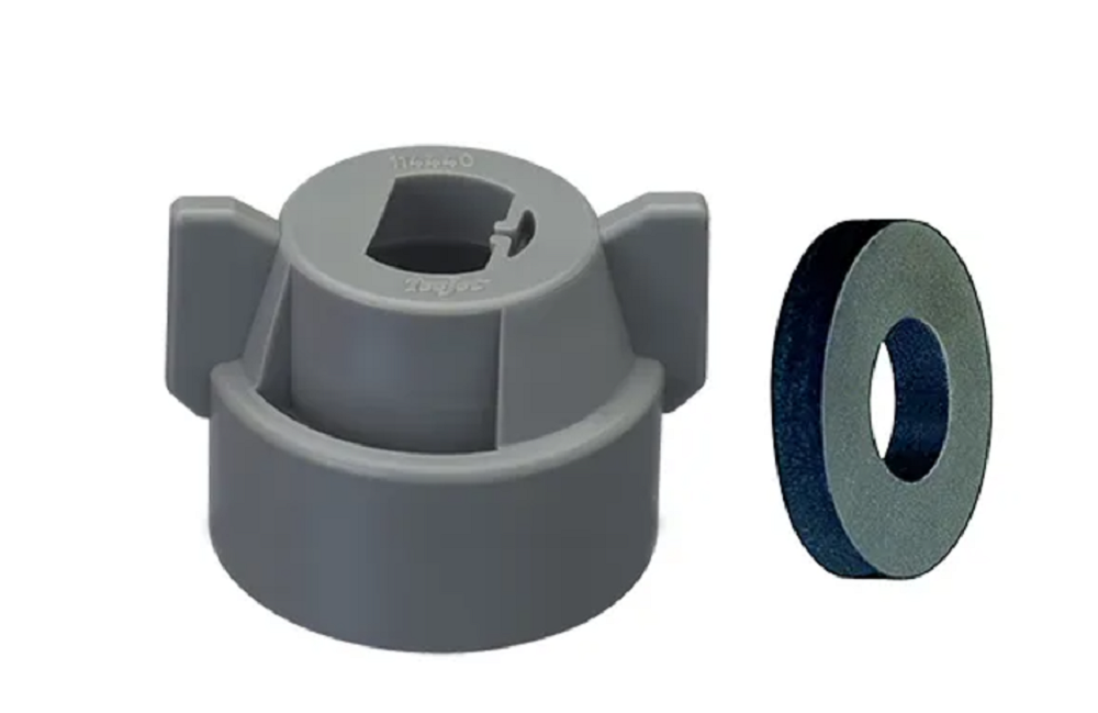 TeeJet Gray Spray Tip Quick Cap And Gasket Assembly - 114441A-9-CELR