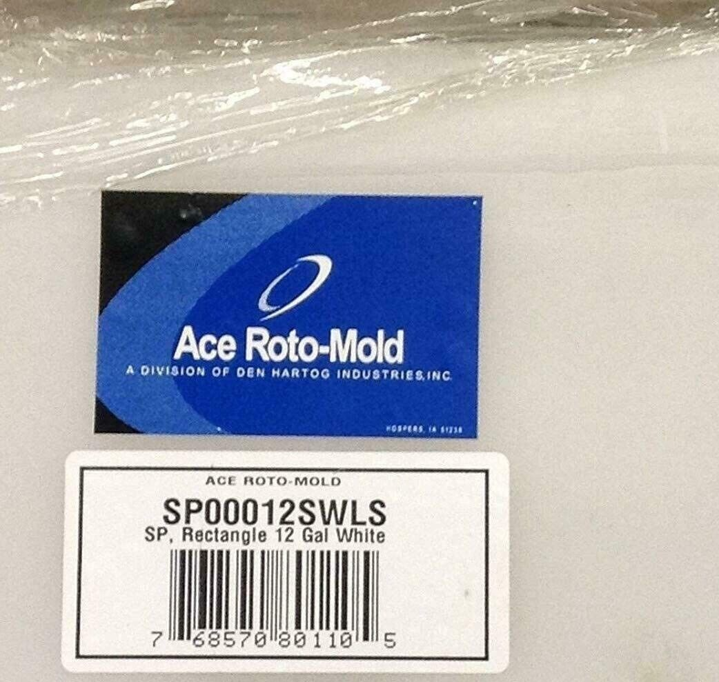 Ace Roto-Mold 12 Gallon Rectangle Applicator Tank - Sumped 14 x18x12 - SP0012-RT