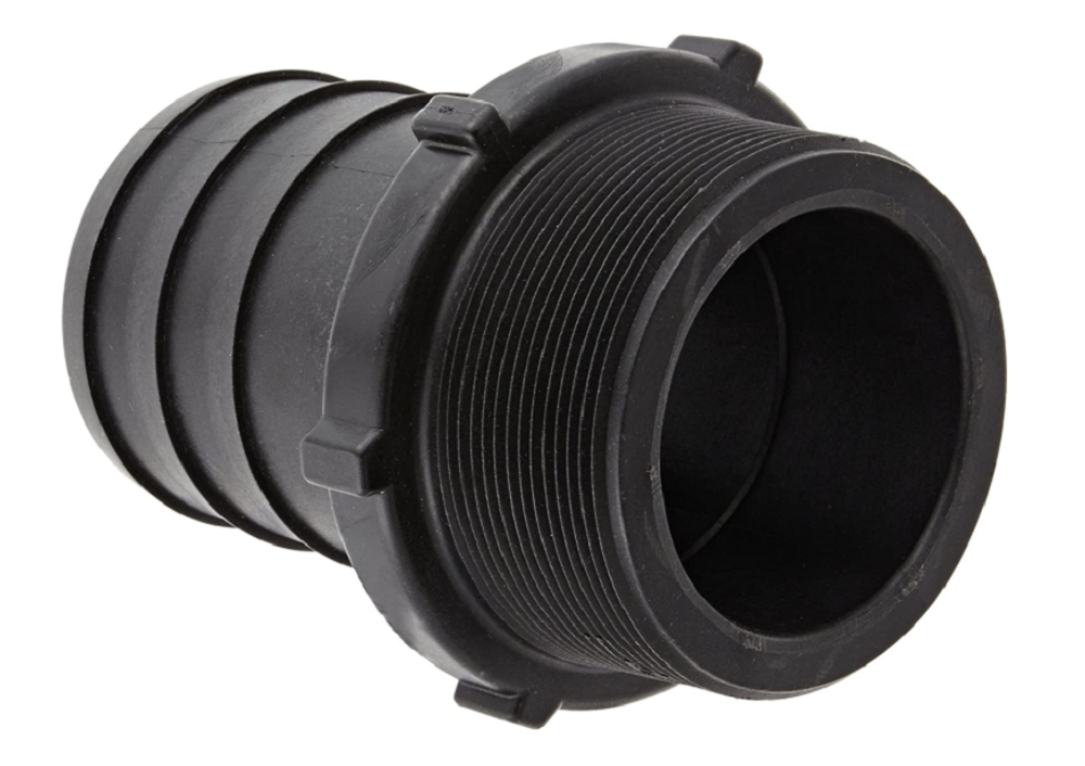 Banjo 4 Inch Polypropylene Hose Fitting 4" Male Thread X 4" Hose Barb - HB400