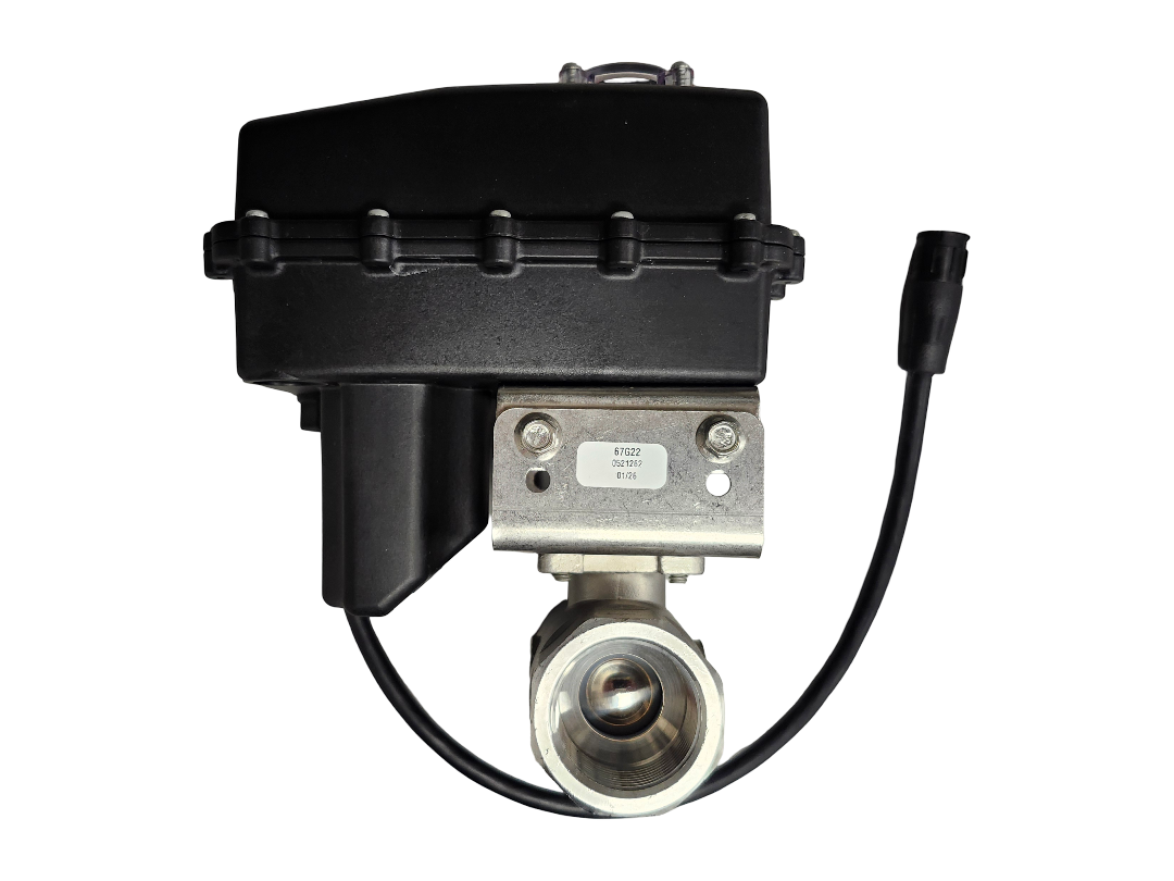 KZ Valve Stainless Electric Ball Valve for Ammonia 1-1/4" NPT - KZ-67G22-K0HU0-CF1