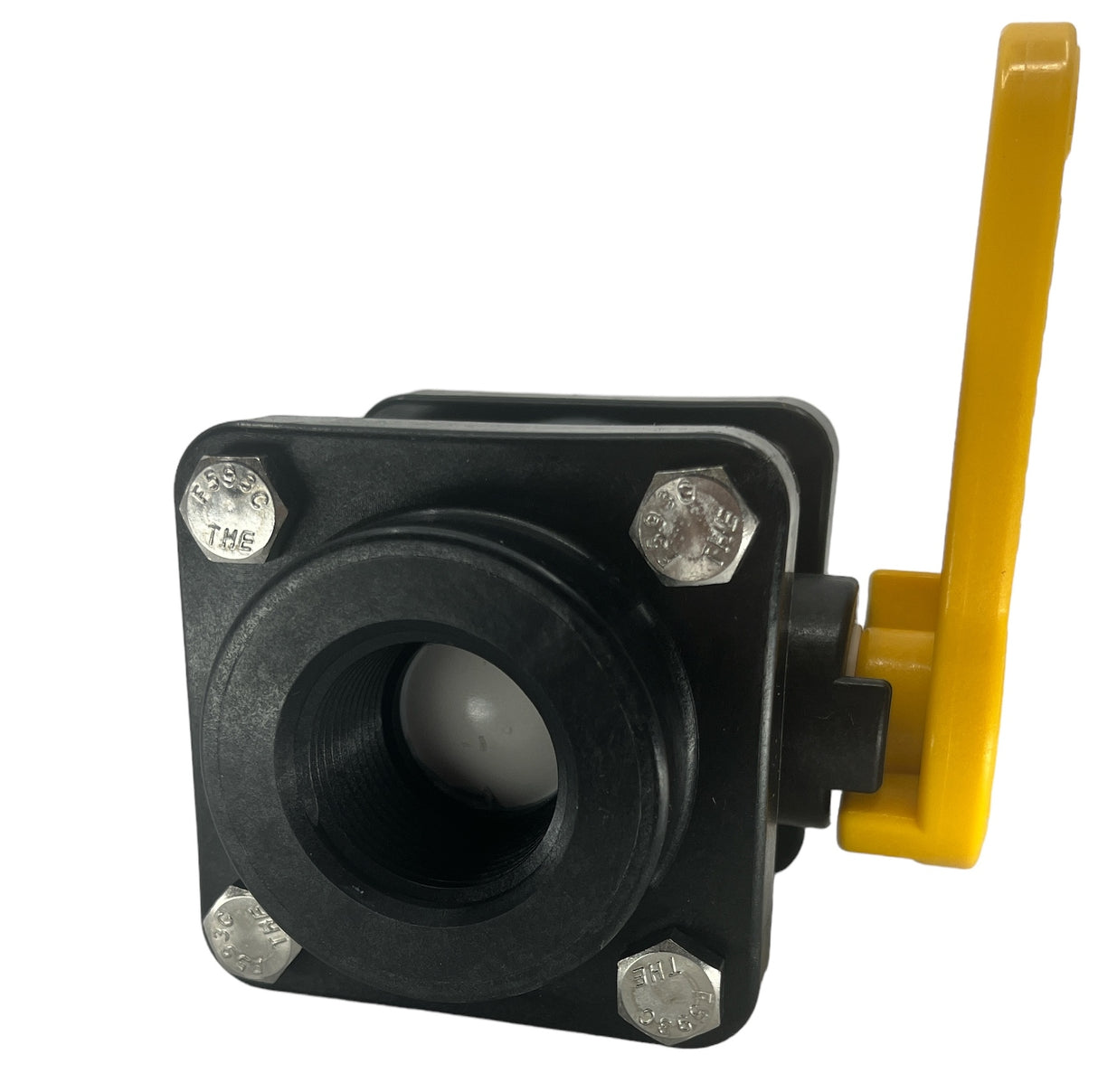 TerreMax Polypropylene Full Port Ball Valve 1” FNPT x 1” FNPT, 150 PSI - V100FPY