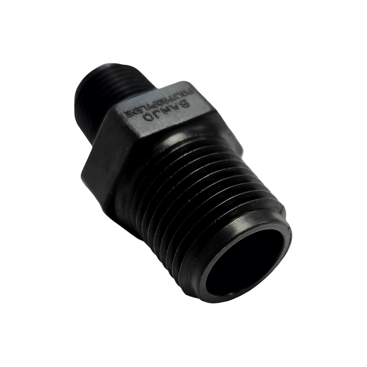 Banjo Poly Reducer Nipple Pipe Fitting 1/2" MNPT X 3/8" MNPT - RN050-038