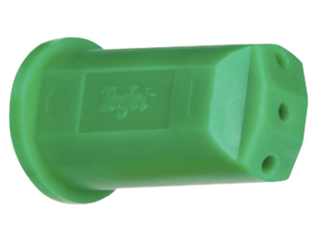 TeeJet StreamJet Solid Stream Fertilizer Spray Nozzle, 3 Hole LT Green - SJ3-15-VP