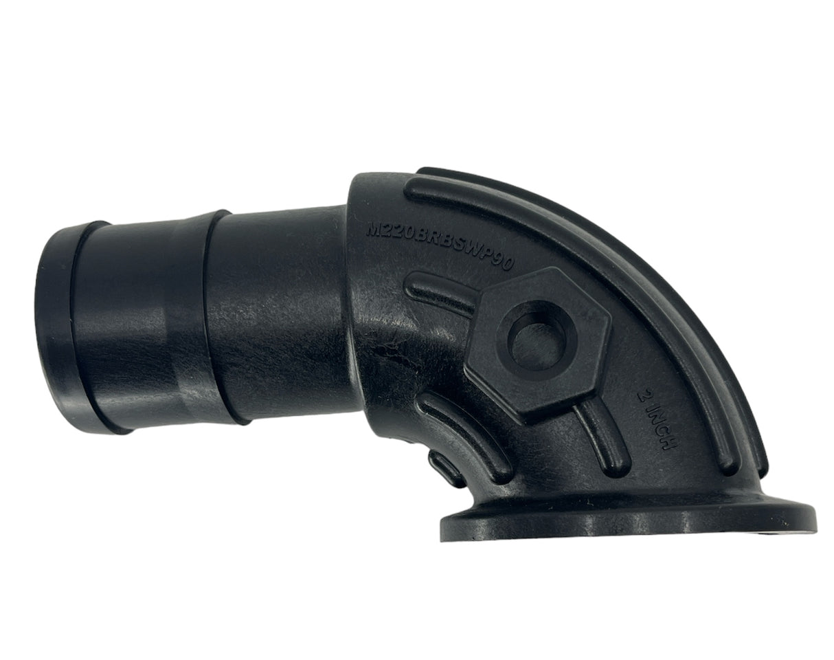 TerreMax 90 Degree Poly 2 in Full Port Flange x 2 in Hose Shank - M220BRBSWP90