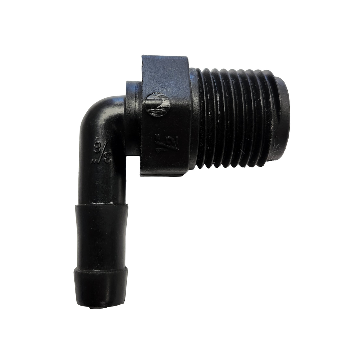 Banjo 90 Degree Hose Barb Fitting 1/2" MNPT X 3/8" Barb - HB050/038-90