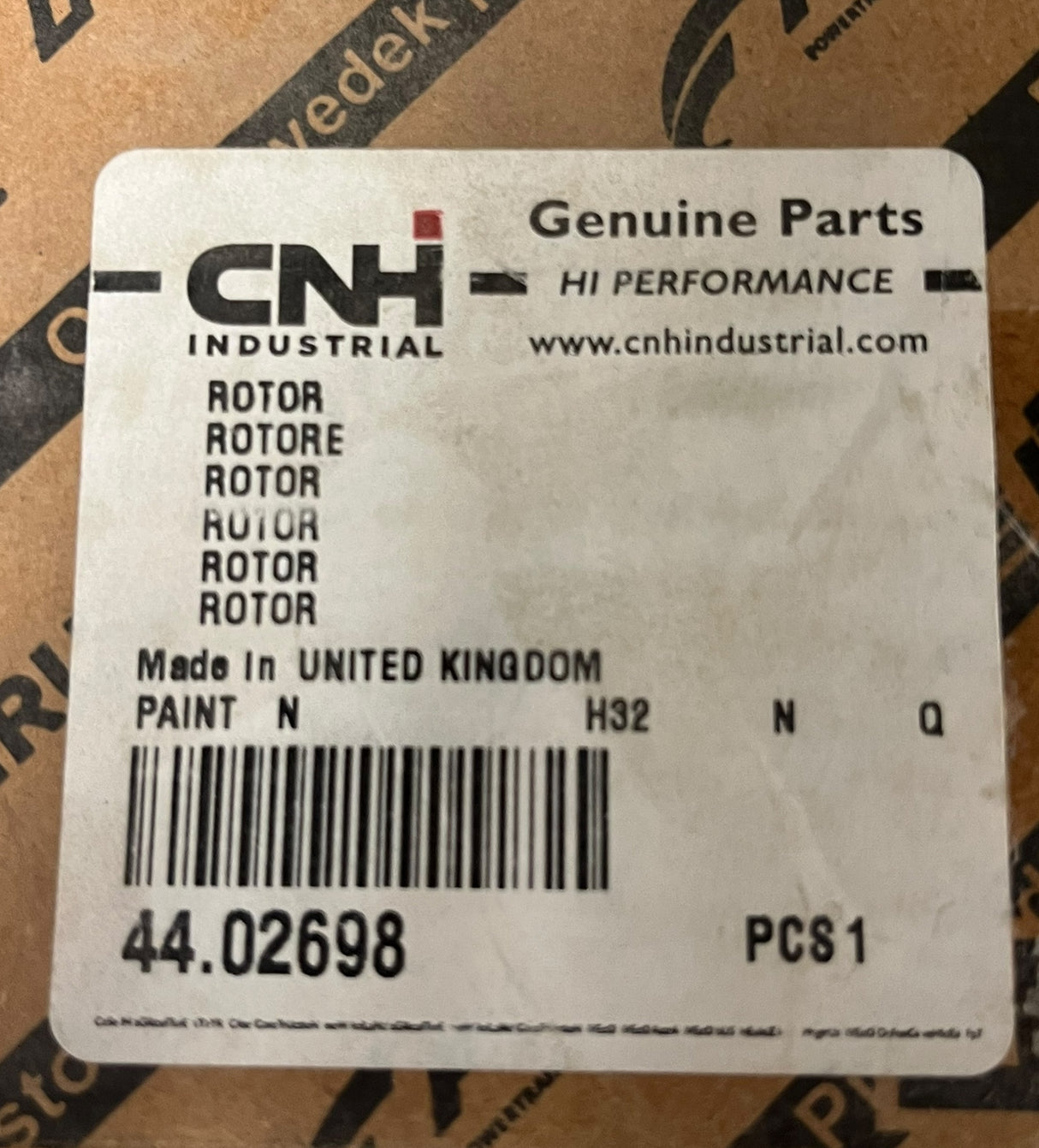 CNHI Brake Rotor for New Holland Guardian and Miller Rear Boom Sprayers - 44.02698
