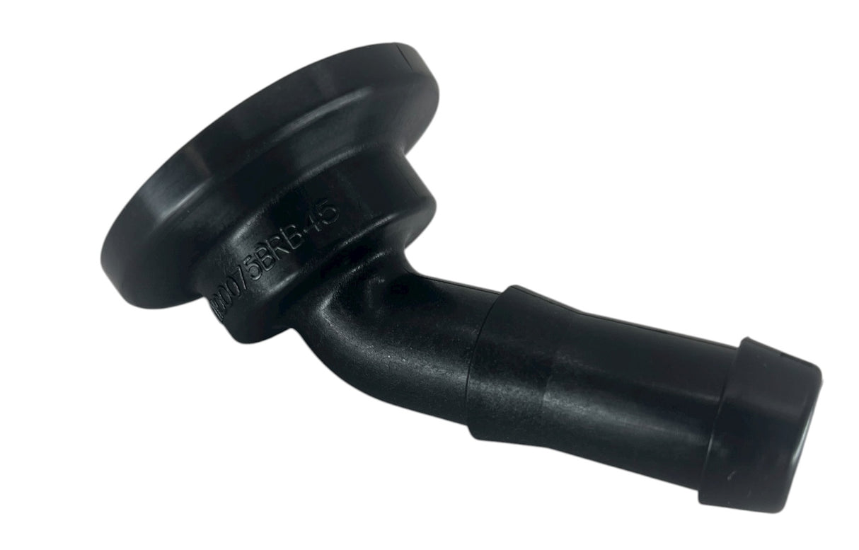 Banjo Poly 45 Degree Manifold Fitting 1" Flange X 3/4" Hose Barb - M100075BRB45