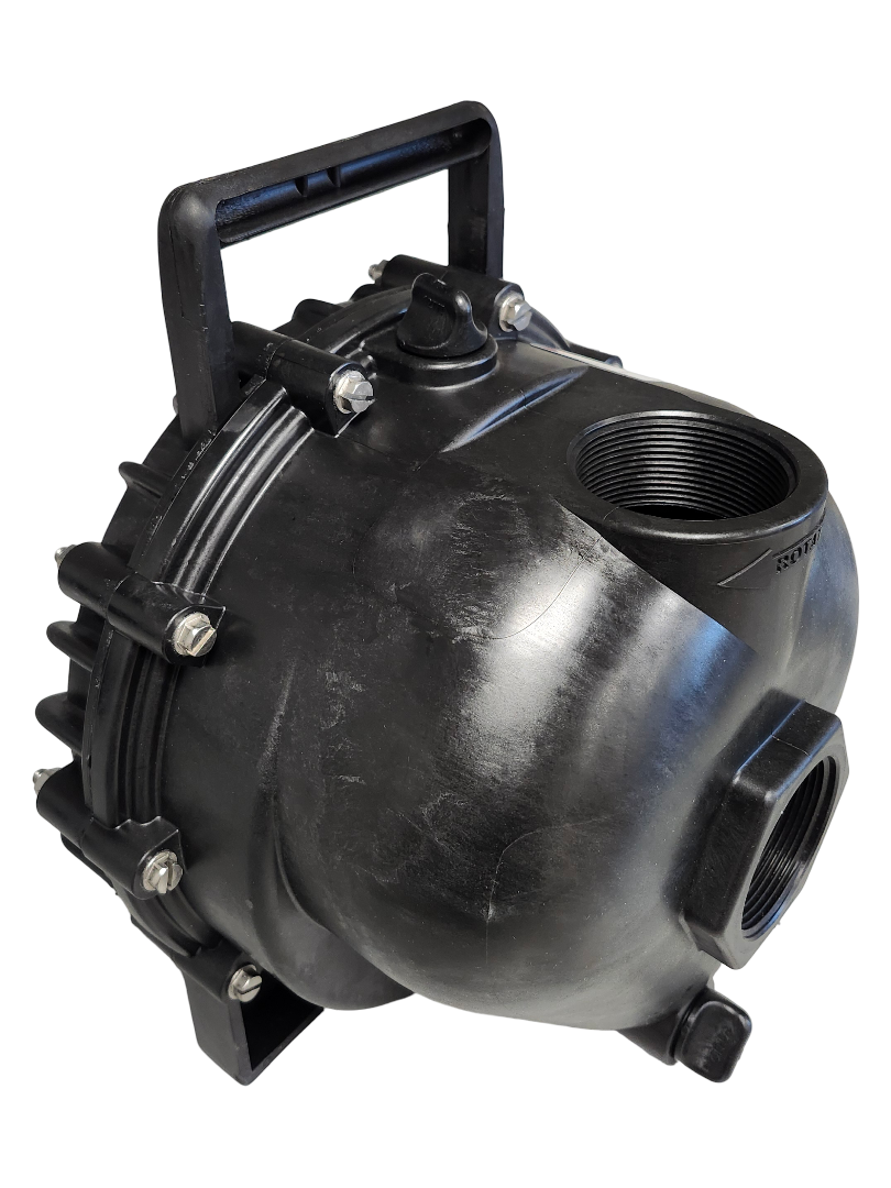 Banjo 2 Inch Poly Pump with Bearing Pedestal - 3/4" Shaft - 200PB