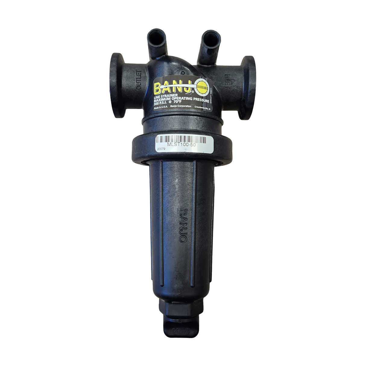 Banjo 1 inch Manifold T Strainer With 50 Mesh Screen - MLST100-50