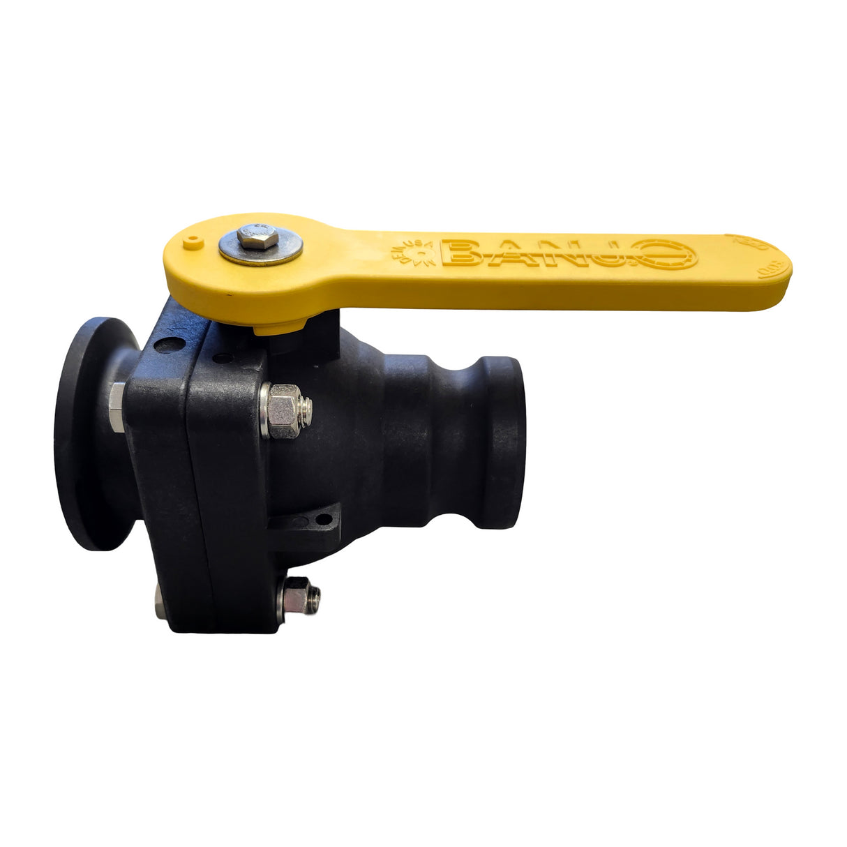 Banjo Manifold Flange Stubbly Ball Valve 2" FP Flange X 2" Male - MVSF220FP