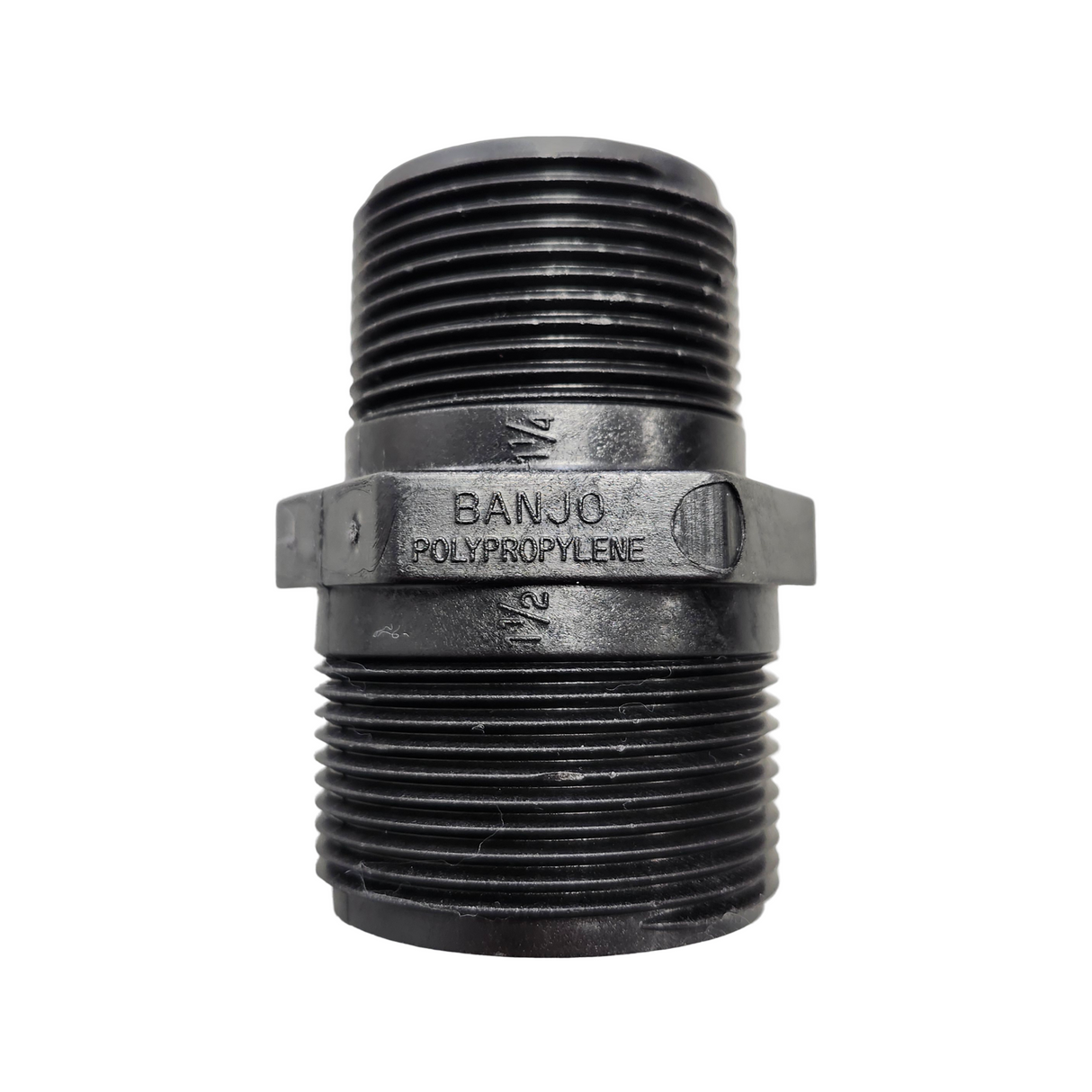 Banjo Poly Reducer Nipple Pipe Fitting 1-1/2" MNPT X 1-1/4" MNPT - RN150-125