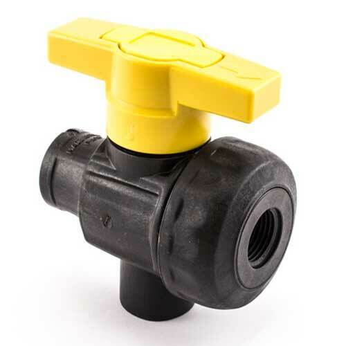 Hypro 3-Way Ball Valve 1/2" NPT - 9951-3050N