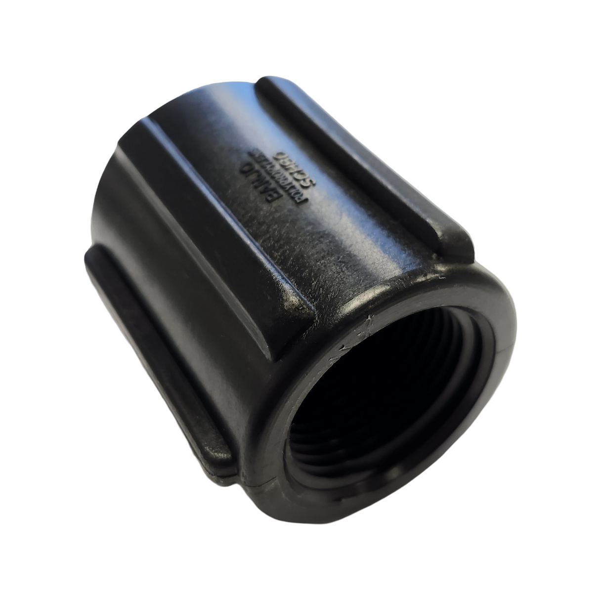 Banjo Black Poly Pipe Reducer Coupling 1" FNPT X 3/4" FNPT - RC100-075