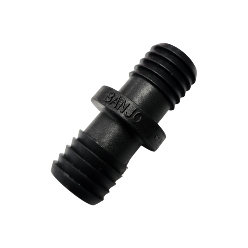 Banjo Black Polypropylene Hose Mender Fitting 3/4" X 3/4" - HM075