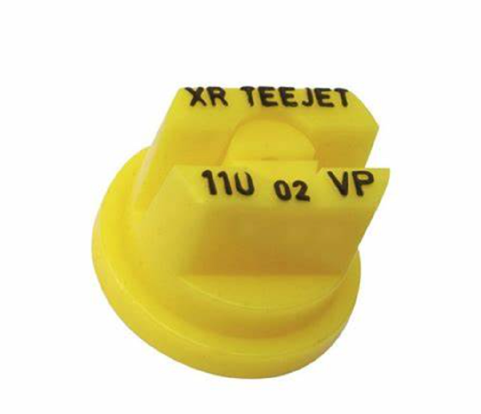 TeeJet Polymer Extended Range Flat Spray Tip, Yellow - XR11002-VP