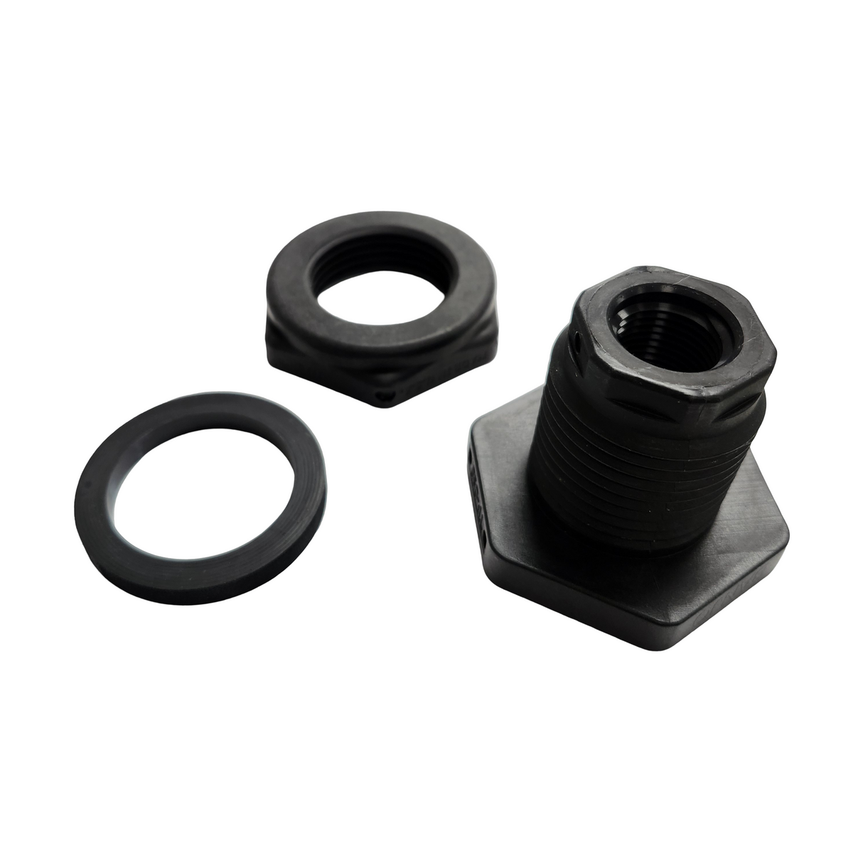 Banjo Poly Bulkhead Tank Fitting with EPDM Gasket 1/2" FNPT - TF050