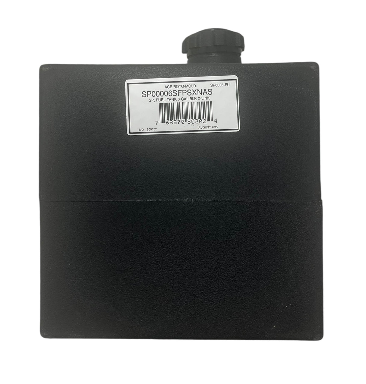 Ace Roto Mold Poly Rectangle 6 Gallon Fuel Tank XLPE With 1/4" Brass Fitting - SP0006-FUWB