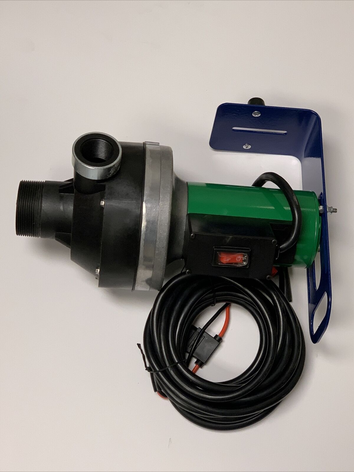 FlowServe 12 Volt CT6 Viton Chemical Pump With Hose, Valve, Spout, Bracket, 2"QC - CT6-1V5BA-005