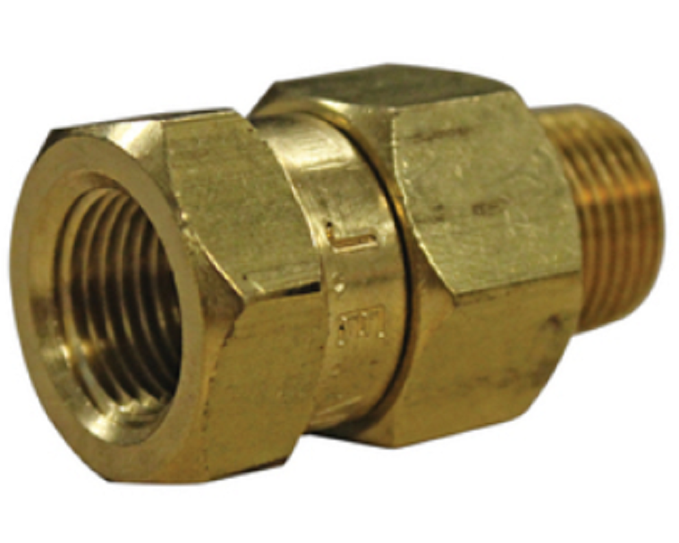 J.E. Adams High Pressure Brass Swivel 3/8" MPT X 3/8" FPT, Max 3000 PSI - 7080