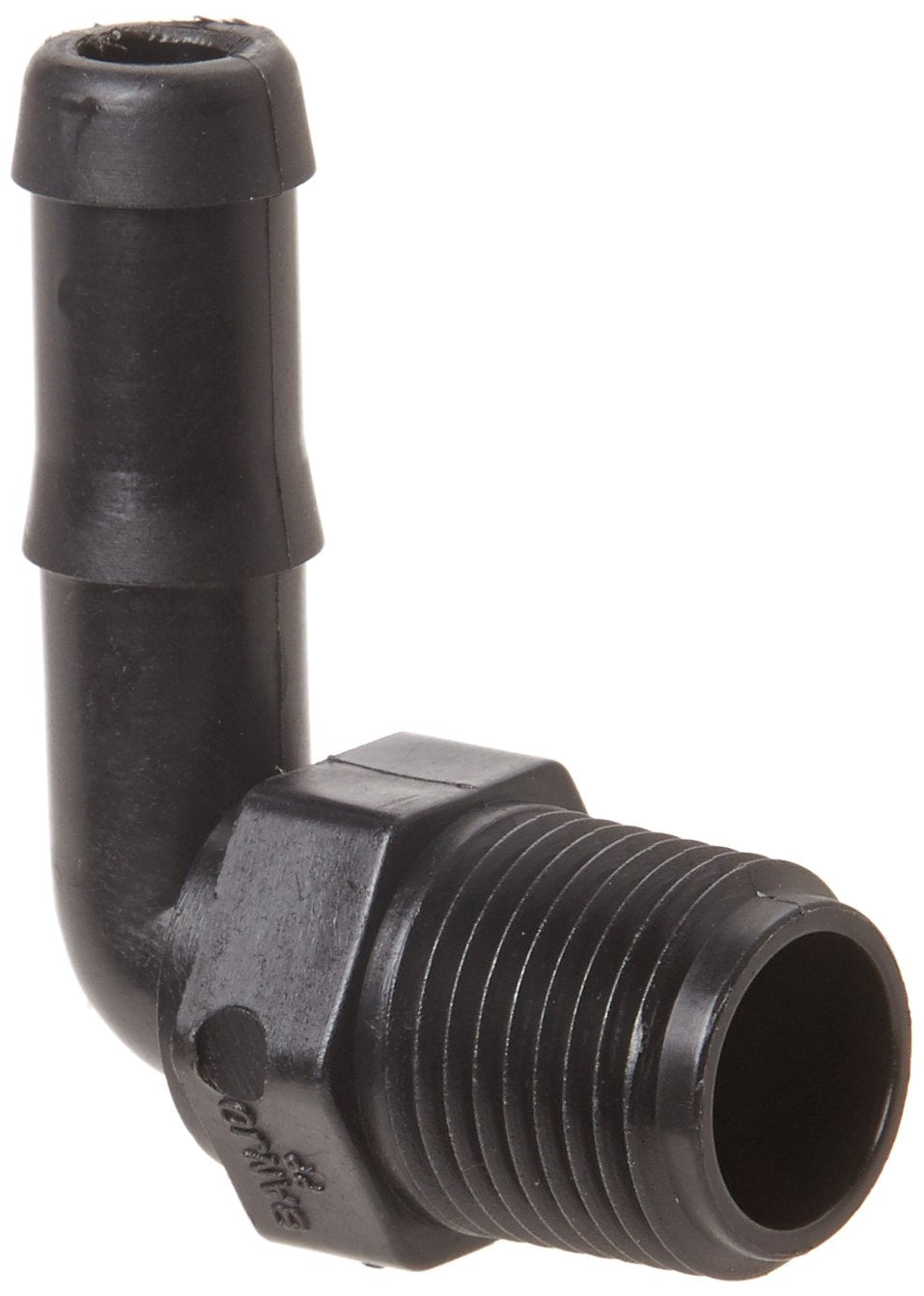 Banjo 90 Degree Poly Hose Fitting 1/2" Male Thread X 1/2" Hose Barb - HB050-90