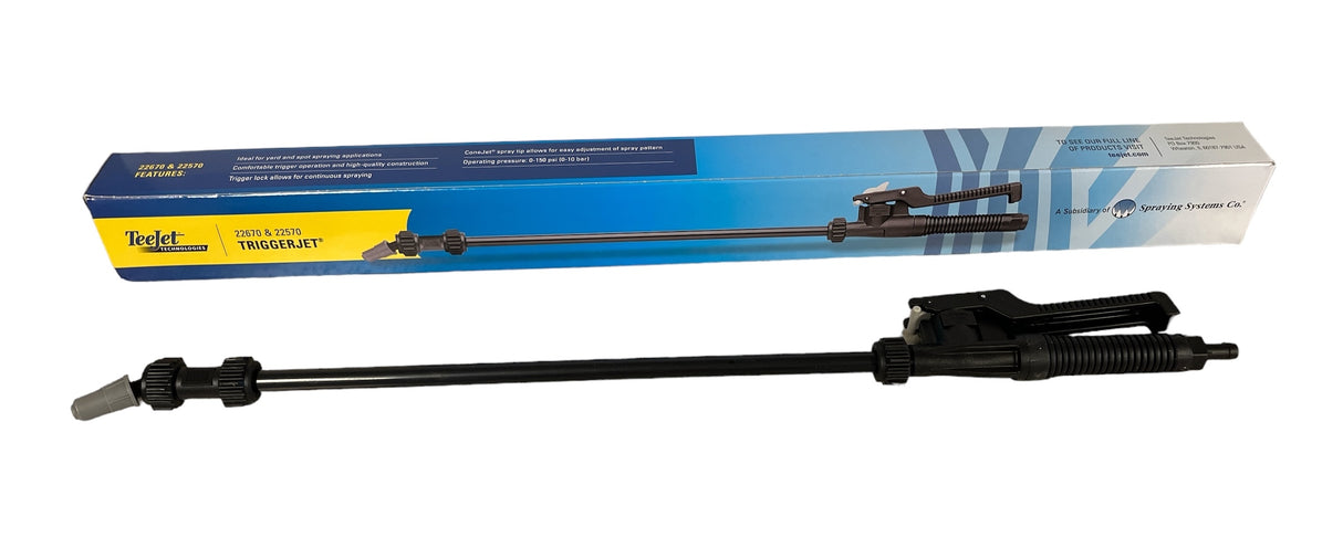 TeeJet TriggerJet Spray Gun, ConeJet Spray Tip, 3/8" Hose Barb - 22670-PP-15-406