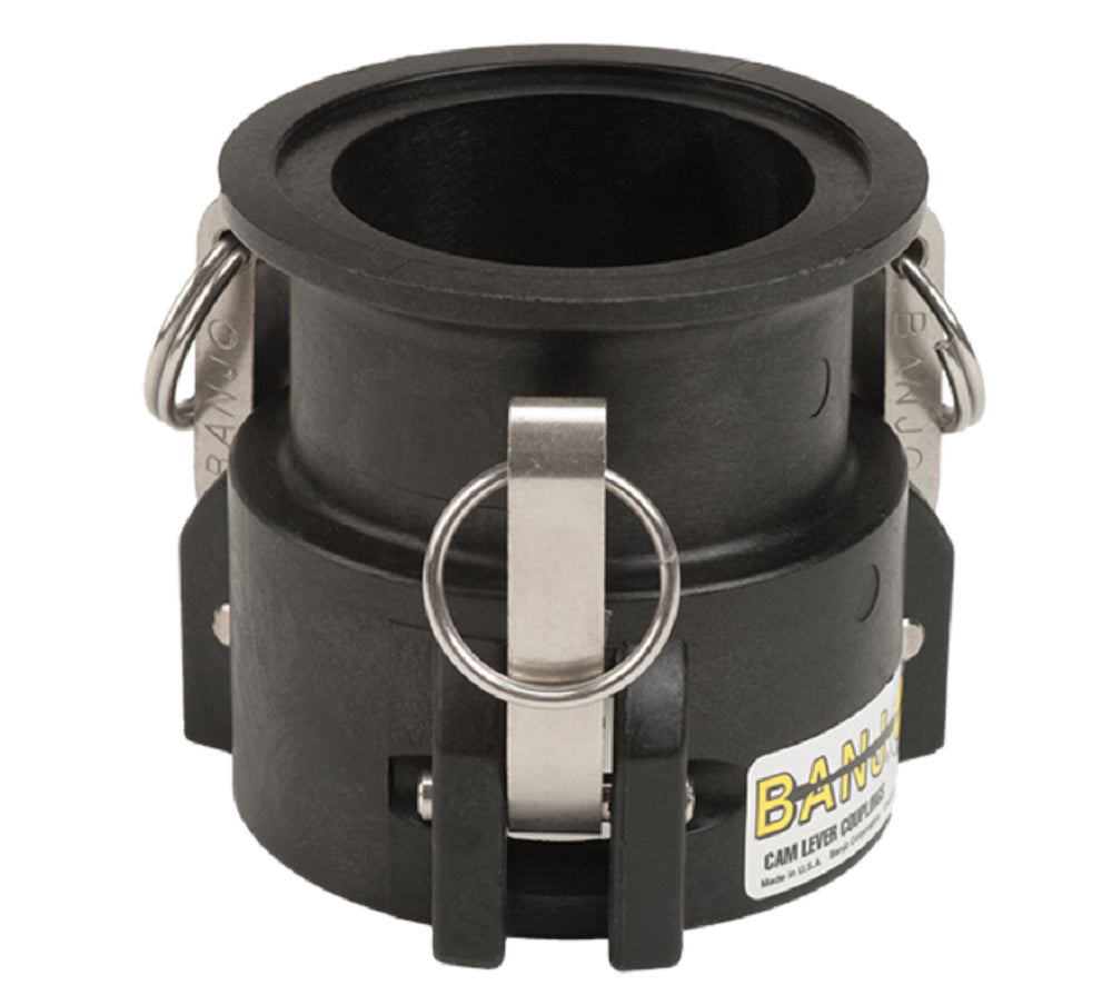 Banjo Manifold Flange Cam Lever Adapter 3" FP Flange X 3" Female Coupler - M303D