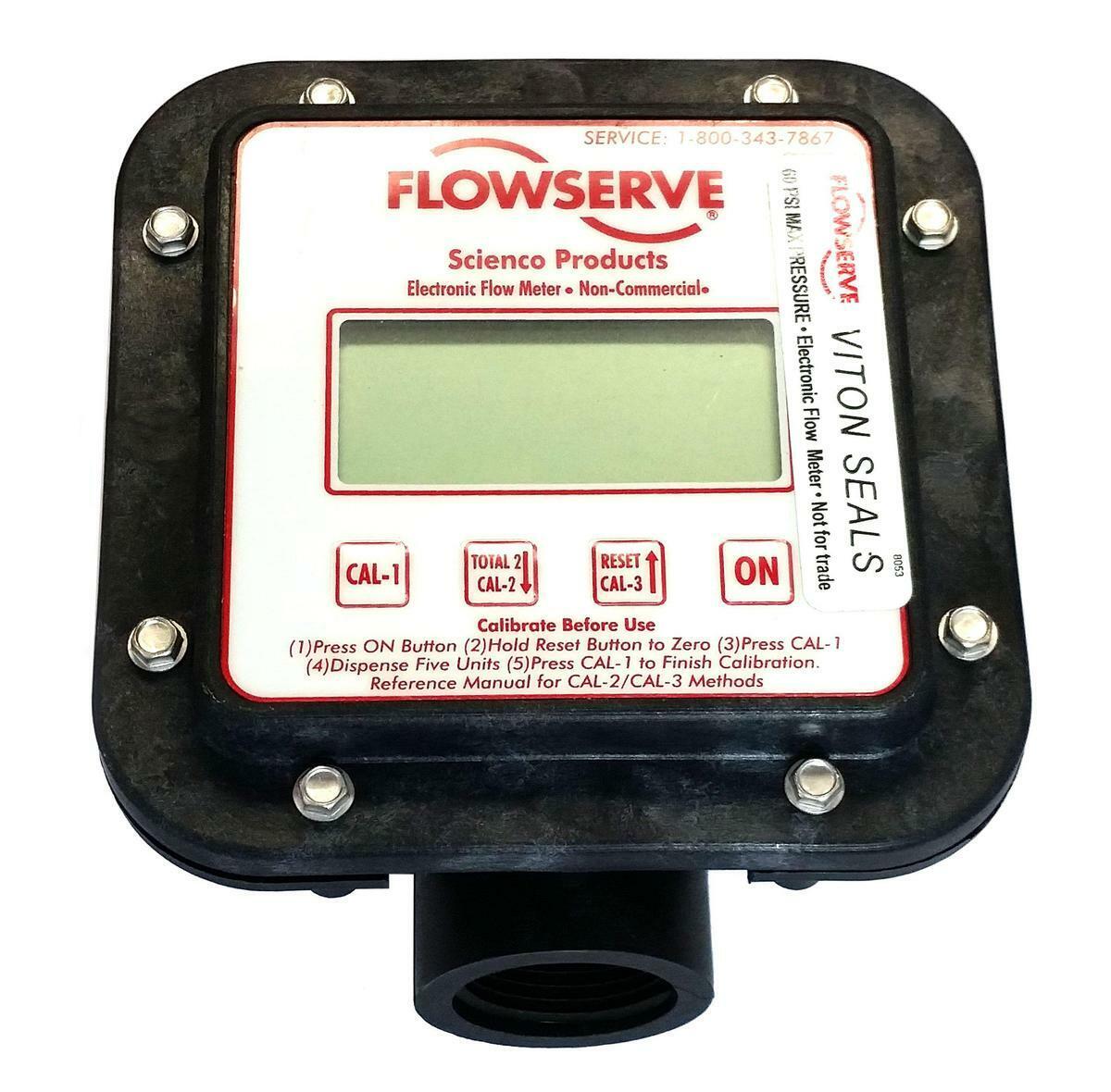 Flowserve Scienco Fixed Mount Electronic Flow Meter 1" Connections - SEM-10FT