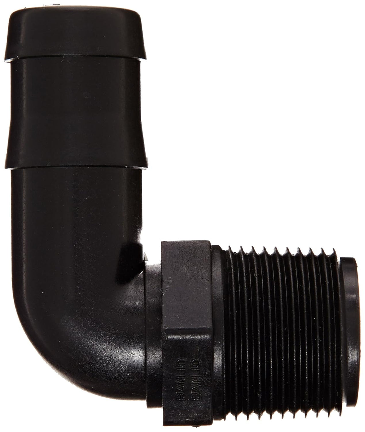 Banjo 90 Degree Hose Fitting Adapter 1" Male Thread X 1" Hose Barb - HB100-90
