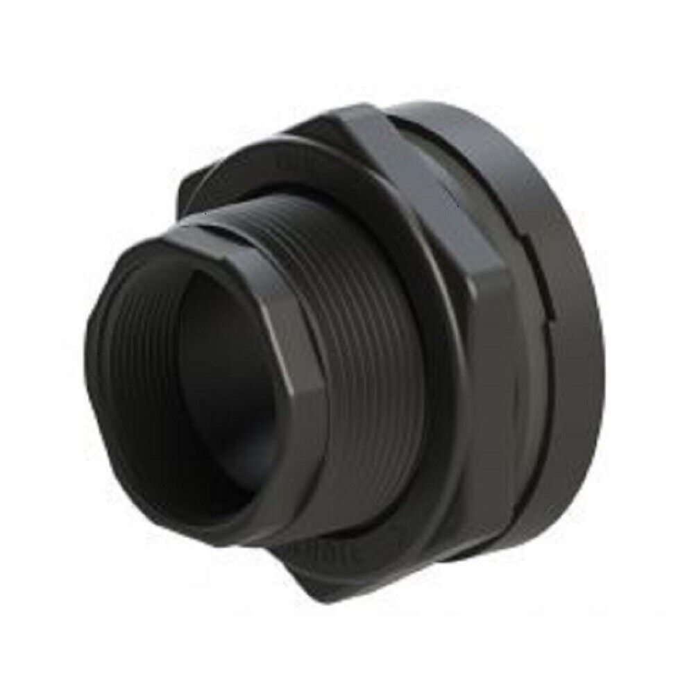 Ace Roto-Mold 1-1/4 Inch Polypropylene Bulkhead Tank Fitting - 10918